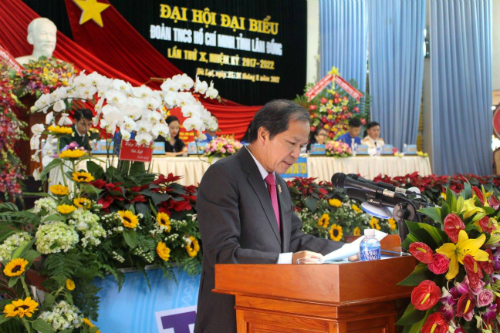 Bí thư Tỉnh ủy Lâm Đồng phát biểu tại Đại hội
